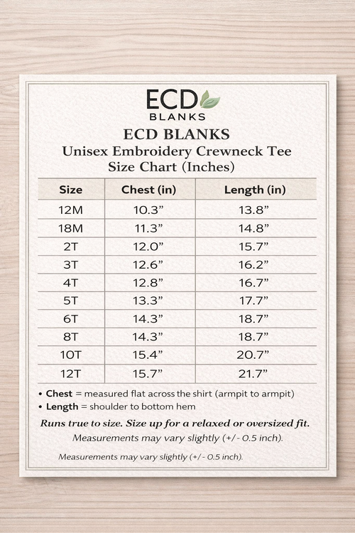 Toddler T-Shirt Blank for Embroidery – Kids Cotton Shirt Blanks